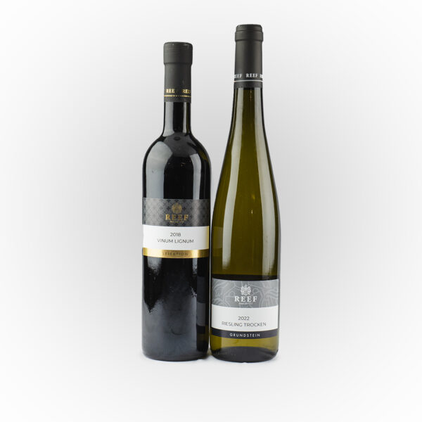 Reef Riesling (wit) Reef Vinum Lignum (rood)
