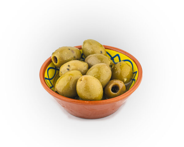 Knoflook Basilicum olijven