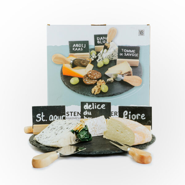 Kaasplank op leisteen